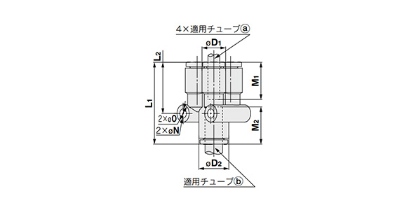 KQ2UD outline drawing 