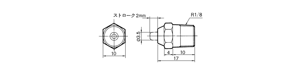 Transmitter / Miniature Pneumatic Indicator VR3110 Series: dimensional drawings