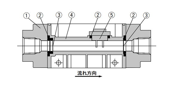 Structural drawing of PF2A710/750/PF2A510/550