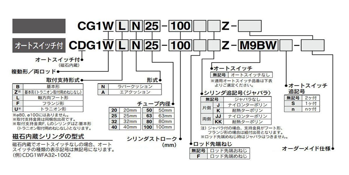 Model number examples