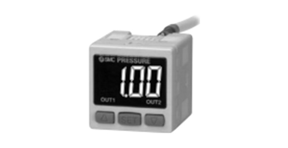 2-Color Display Digital Pressure Sensor Controller PSE300 Series product image (1)