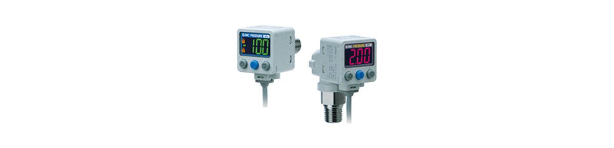 2-Color Display Digital Pressure Switch For General Fluids ZSE80/ISE80 Series product image