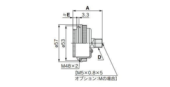 GZ46-□□-01 to 02 (M)-C2 and GZ46E-□□-01 to 02 (M)-C2 (C2 type [removable clear cover, with wrench hook protrusions])