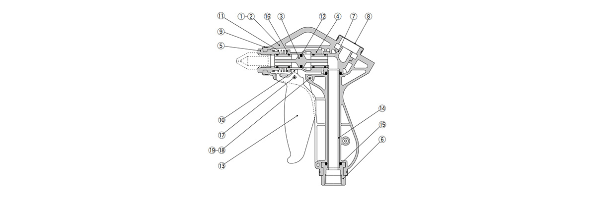 Blow Gun VMG Series structural diagram