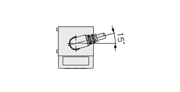 With centralized lead wire: dimensional drawing