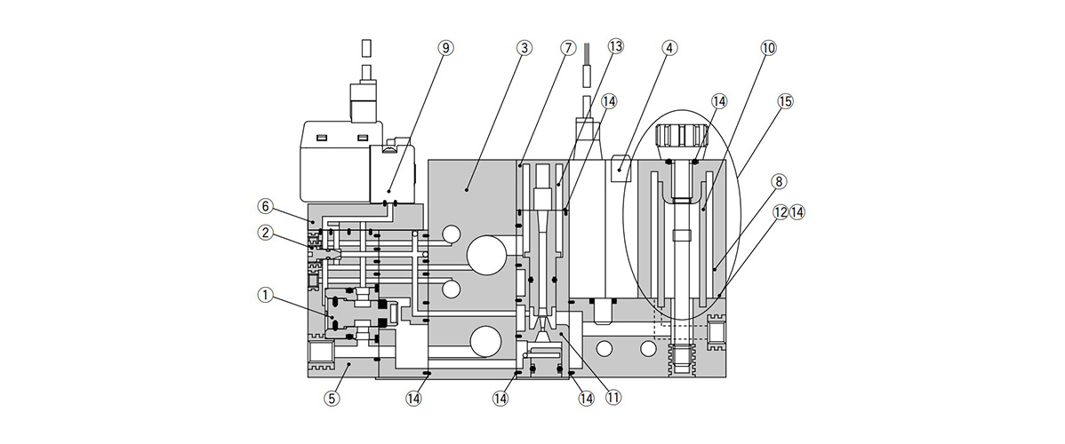ZX1101-K35LZ-Q | Vacuum Unit, Ejector System ZX Series | SMC 