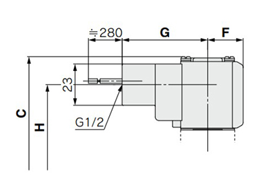 Conduit: C dimensional drawing