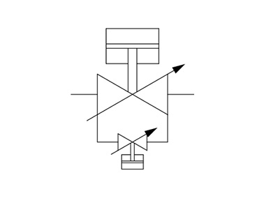 Smooth Vent Valve (Supply Line) XVD Series symbols