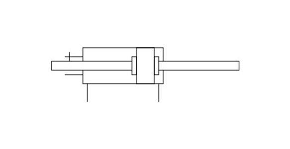 Rubber bumper symbol