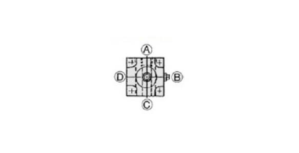 Symbol for double clevis type mounting bracket