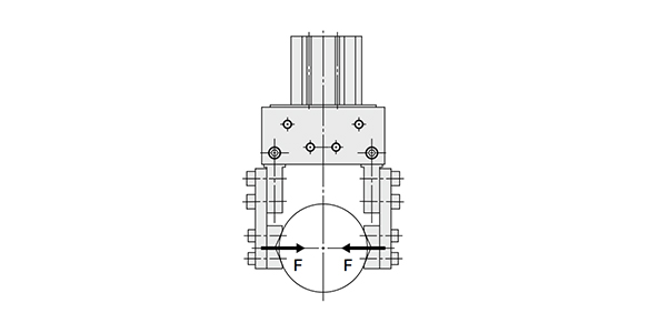 Finger thrust: F diagram