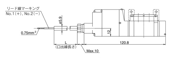 ATEX Directive, 5 port solenoid valve, 52-SY series, ATEX category 2, drawing 4