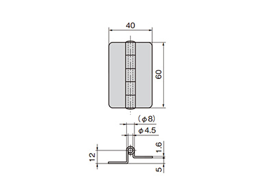 B-28-1 (without hole) dimensional drawing