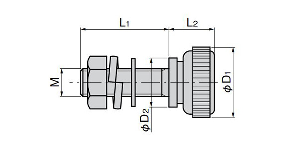 Stainless-Steel Compact Knurled Knob A-1040: related images