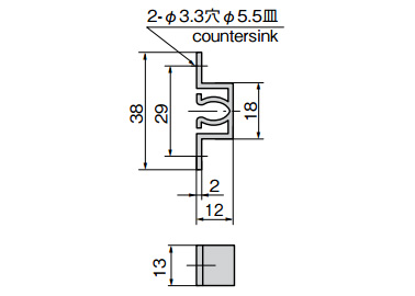 C-131 dimensional drawing Base plate