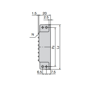 C-158-2 to 5 dimensional drawing