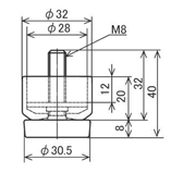 Drawing of CREFORM parts adjuster EF-1200S