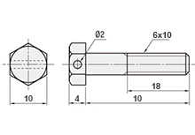 Hex Socket Head Cap Screws with Hole