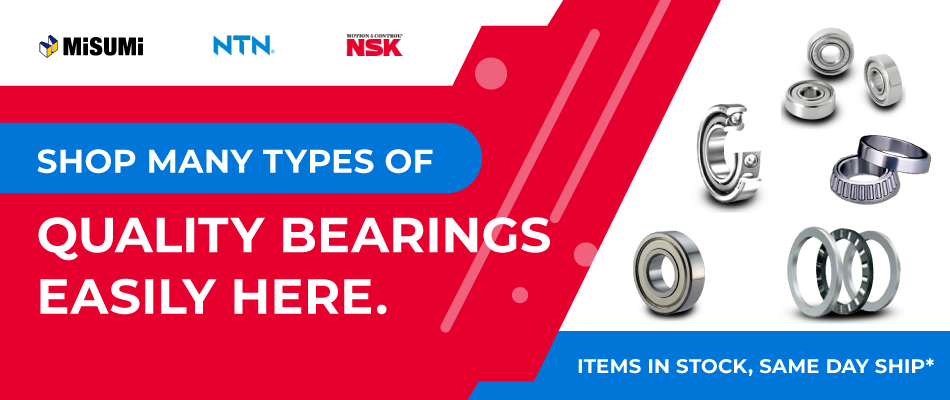 Different Types of Bearings available at MISUMI.