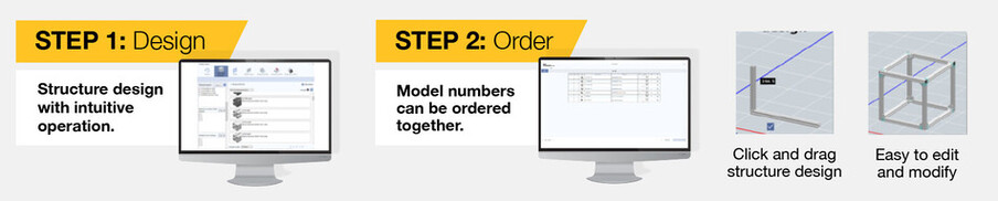 Step one design, step two order