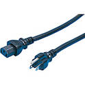 AC Cord, Fixed Length (UL/CSA), With Both Ends, Plug Shape: A-3