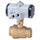 Ball Valve Made Of Brass With 10K Pressure Actuator