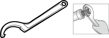 Spanner wrench (hook wrench)